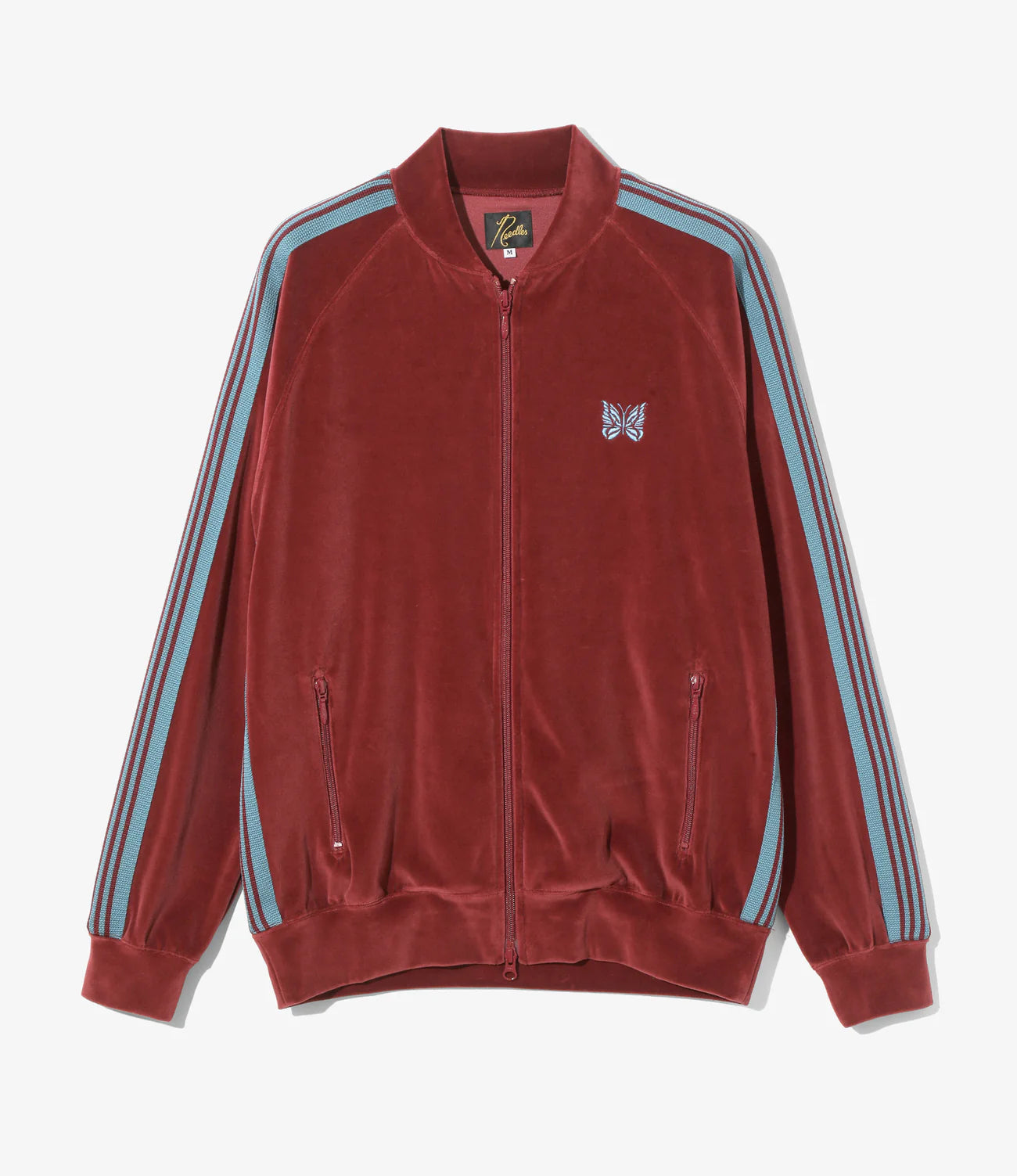 Needles Rib Collar Track Jacket C/PE Velour - Burgundy – Totem