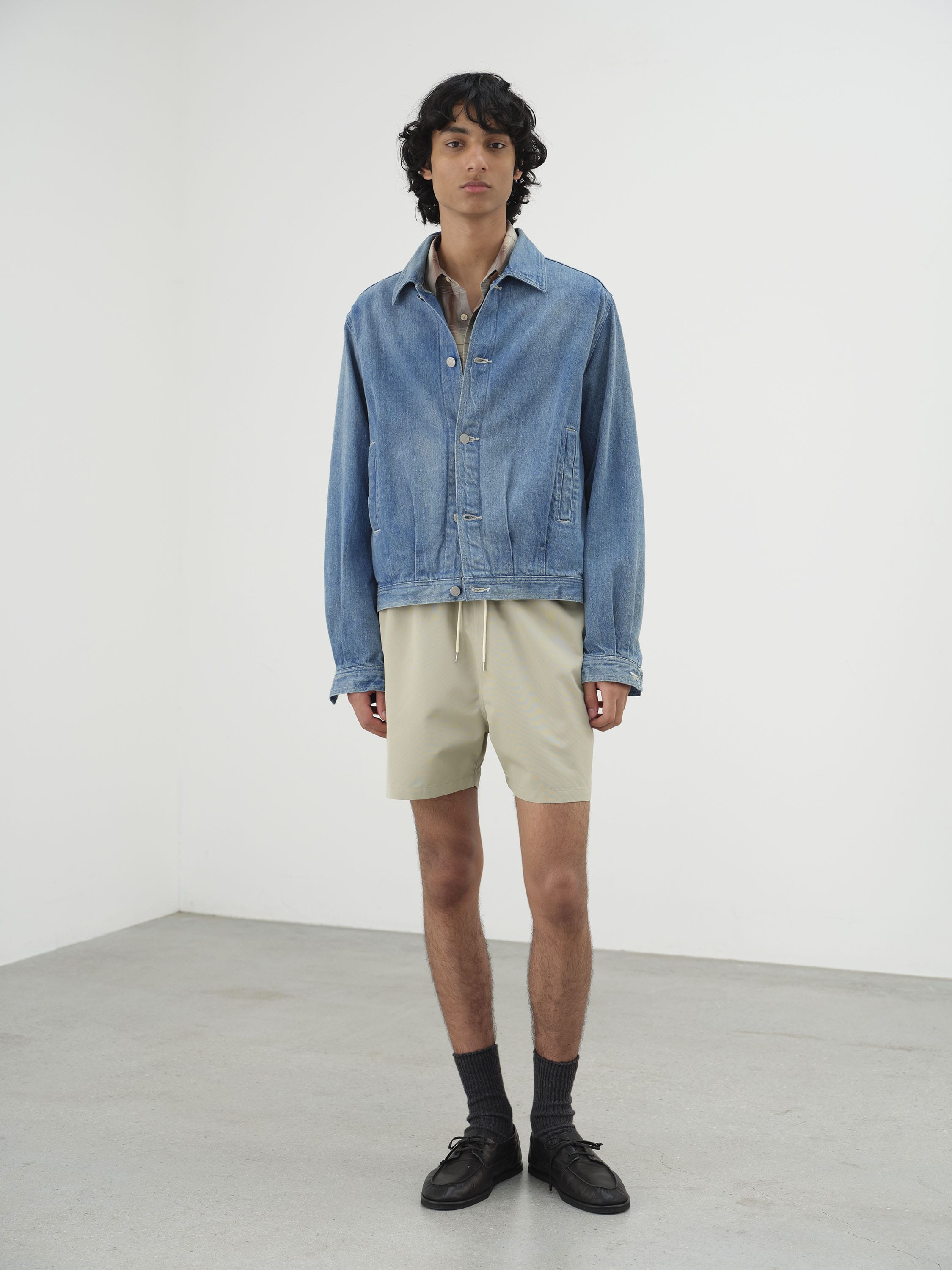 AURALEE Selvedge Faded Light Denim Blouson - LIGHT INDIGO – Totem