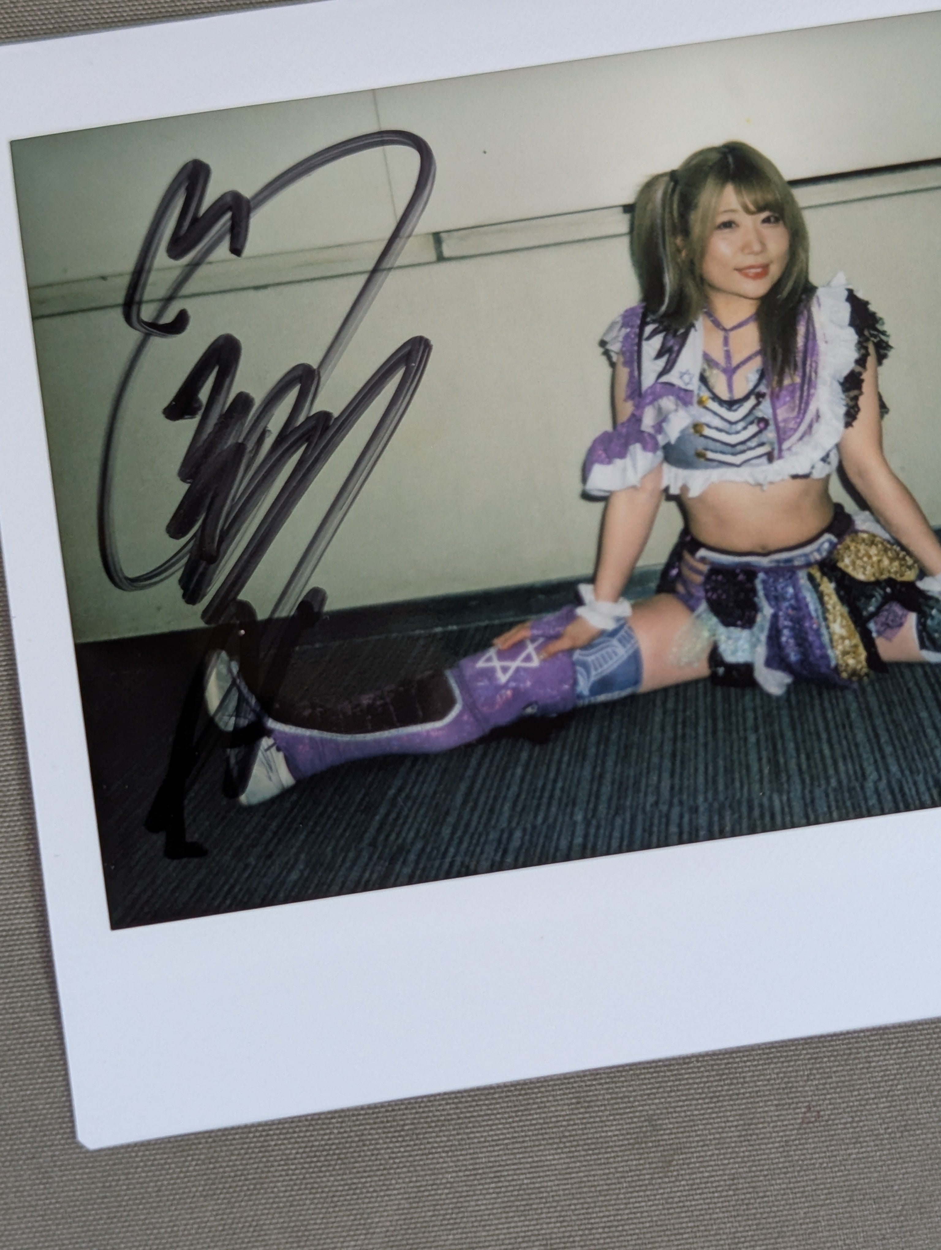 世界に1枚 元スターダム 中野たむ 直筆メッセージ プレミアムワイド