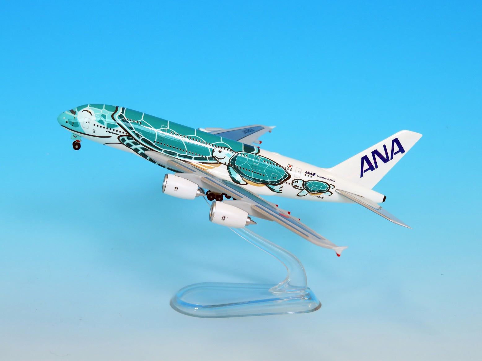 1/160 ANA エアバス A 380 フライングホヌ カイ 2号機 緑 レア 1/160 ANA