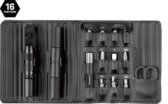 自転車携帯工具セット｜トピーク - RATCHET 'N ROLL ELITE