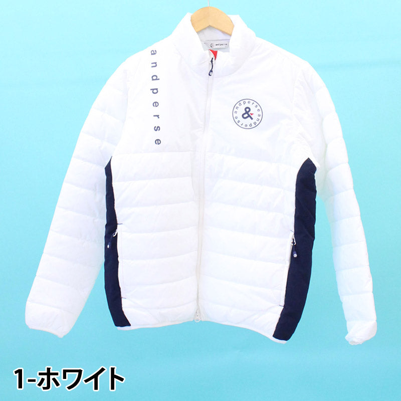 and per se アンパスィ ゴルフウェア メンズ 中綿ジャケット ブルゾン