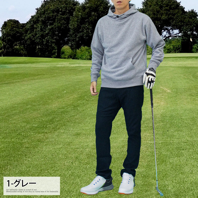 ゴルフウェア メンズ パーカー 裏起毛 スウェット トレーナー トップス