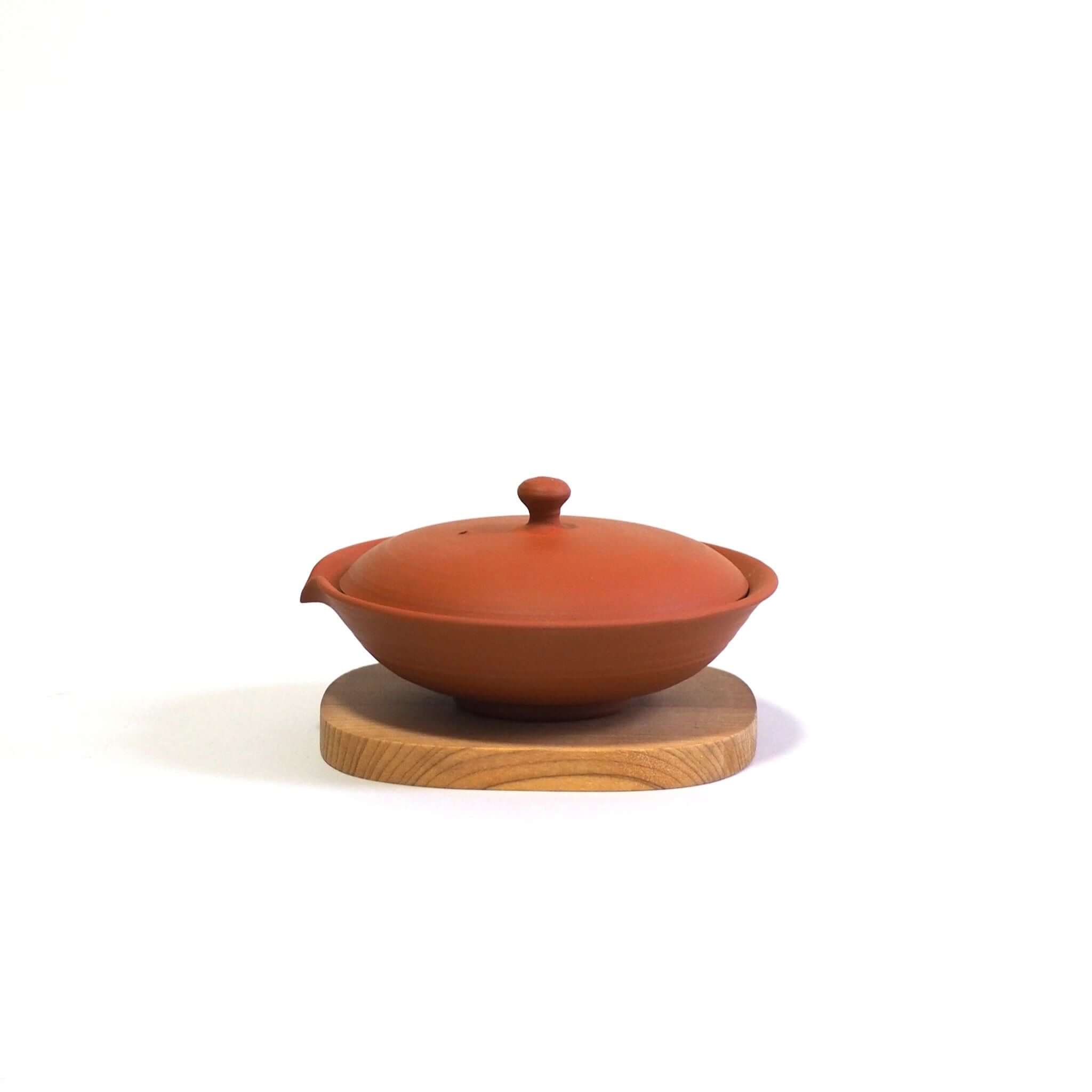 常滑焼 朱泥絞り出し 玉光陶園作 [東山堂煎茶器店 オンラインショップ