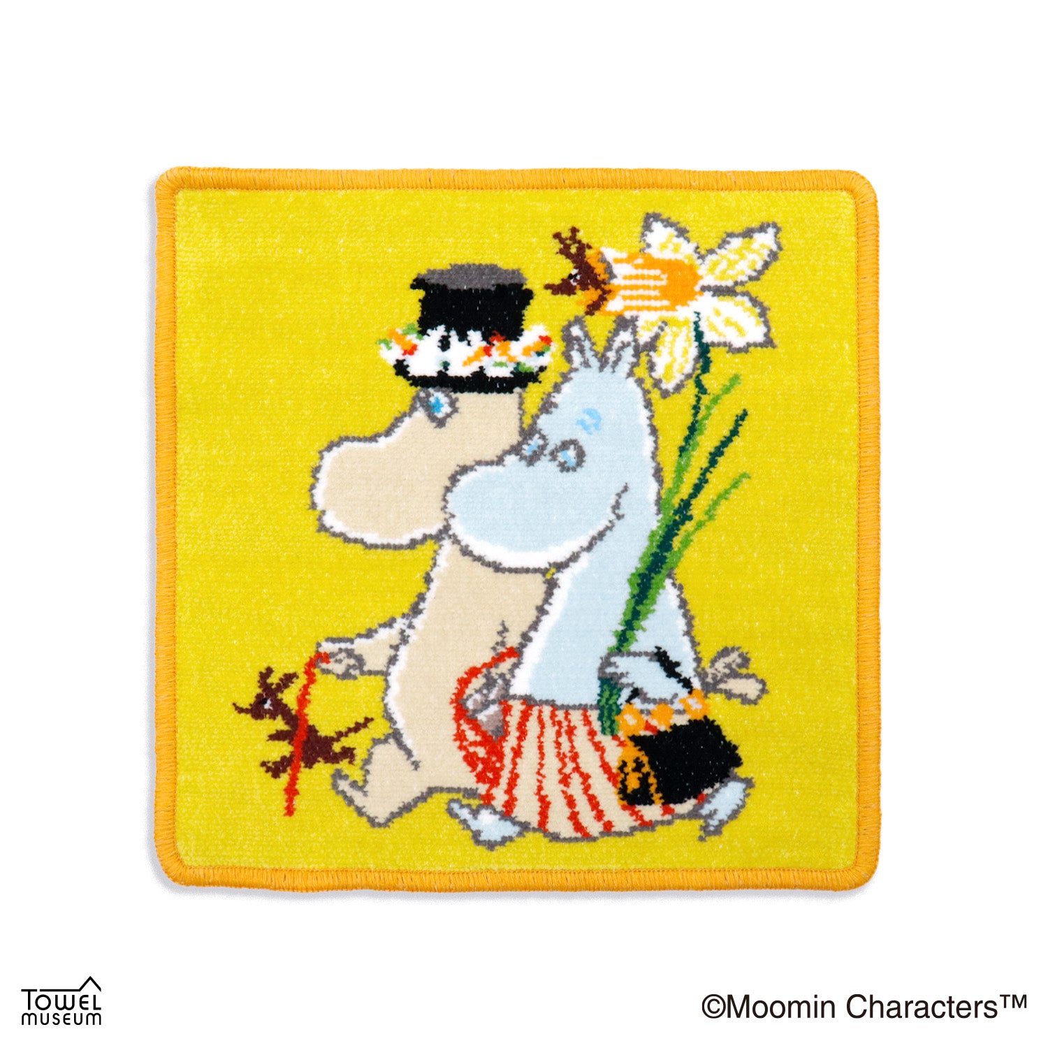 ムーミン』ムーミンパパとムーミンママ シェニール織タオルハンカチ