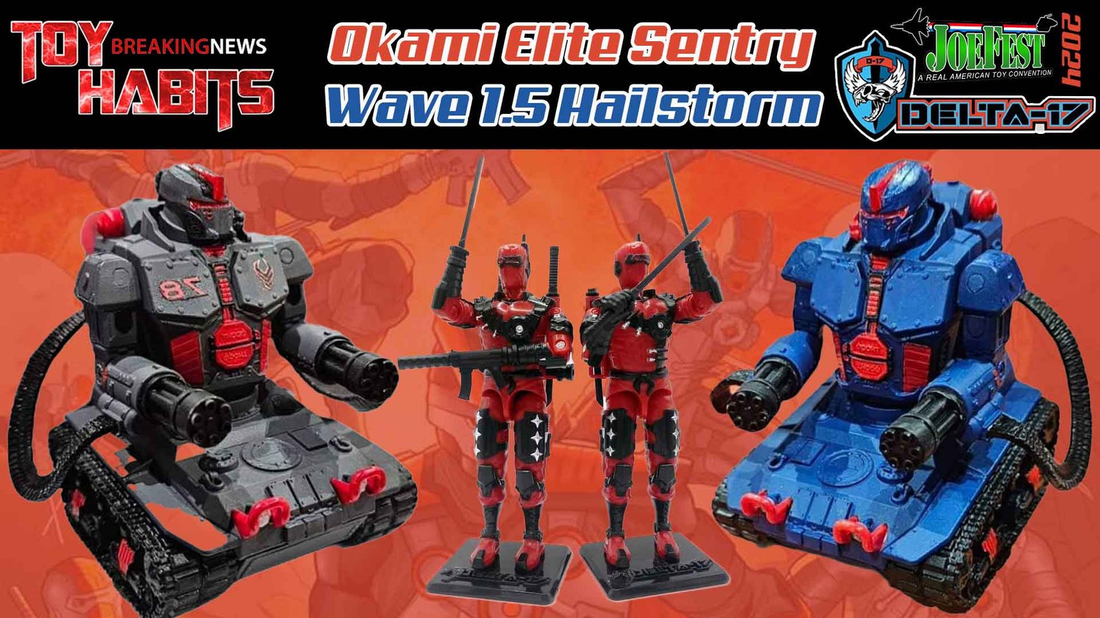 Okami Elite Sentry Delta-17 JoeFest 2024 Exclusive & Wave 1.5