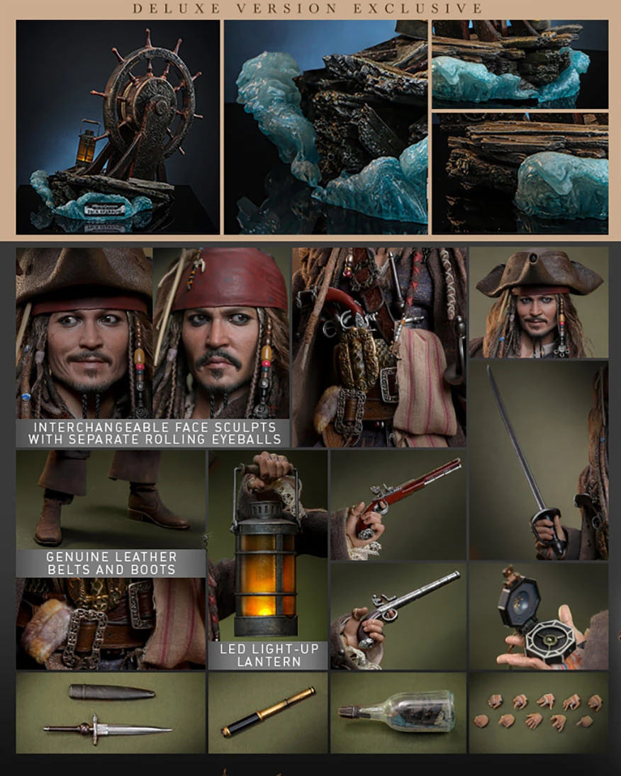 READY🔥Hot Toys DX38 PIRATES OF THE CARIBBEAN 1/6 JACK SPARROW