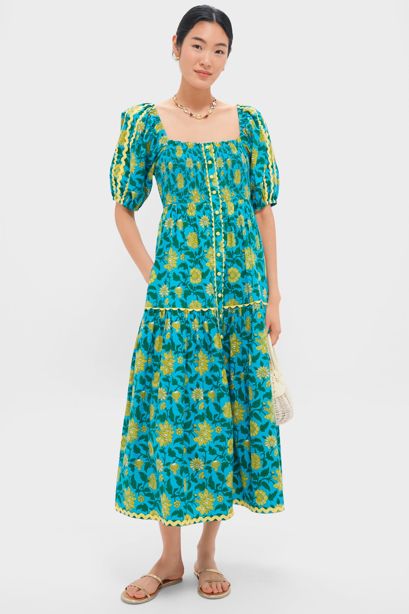 Hibiscus Jaal Colette Dress | Pink City Prints