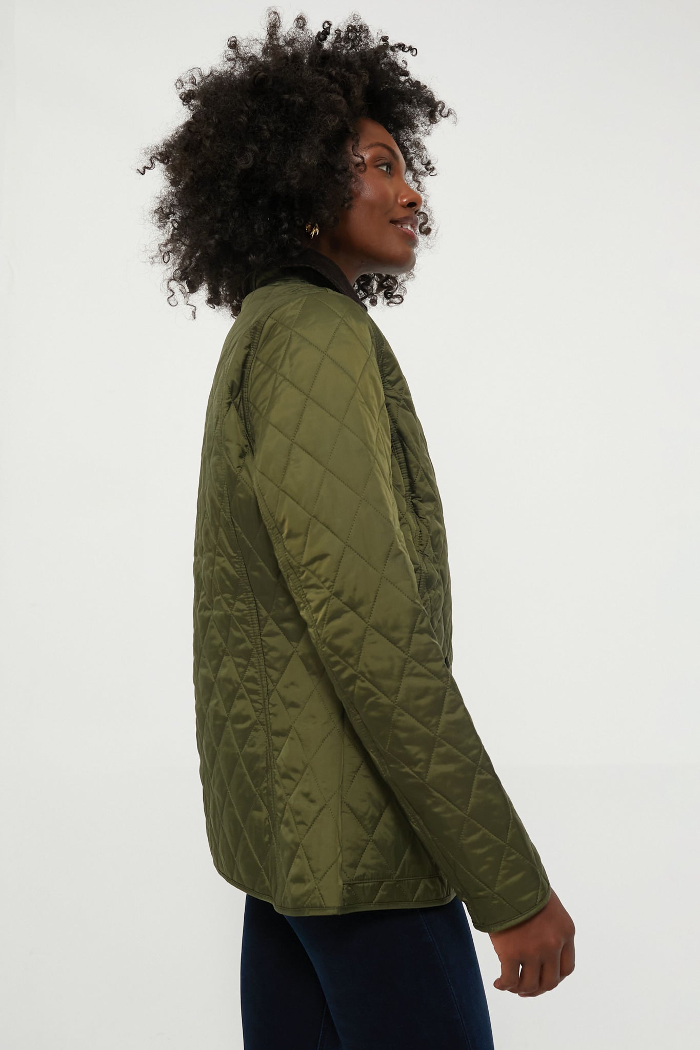 Olive Annandale Quilted Jacket | Barbour