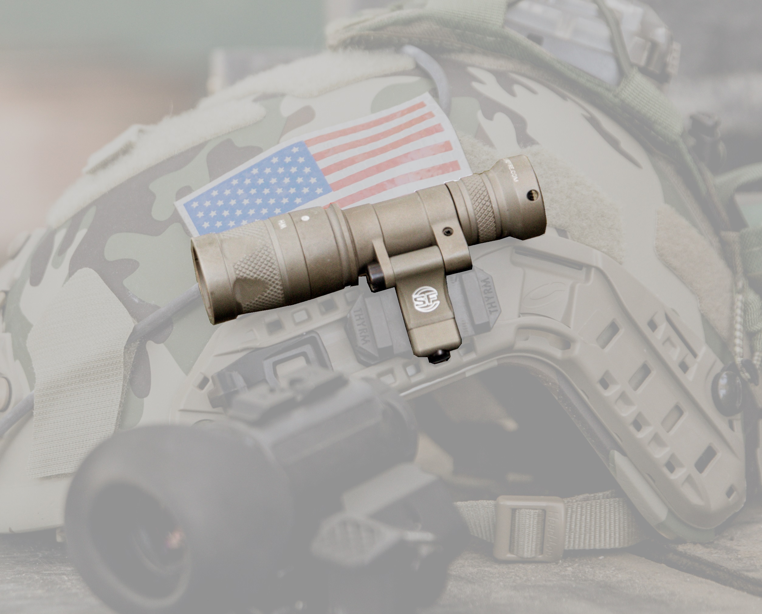 TNVC / Surefire Helmet Mounted Task Light (HMTL-SF) - Complete