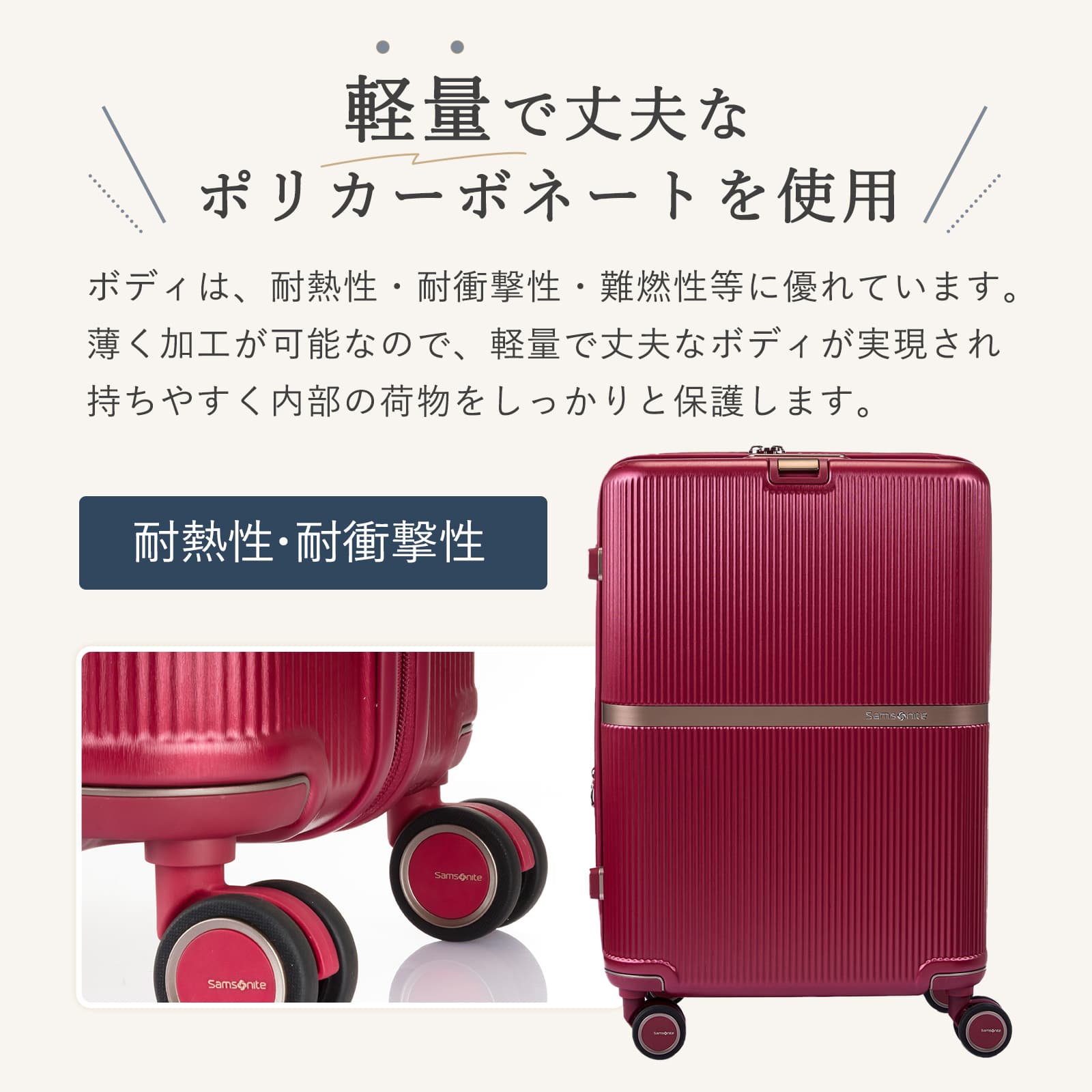 楽天市場】正規品 サムソナイト Samsonite スーツケース キャリー