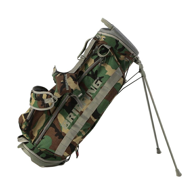 ひ品 BRIEFING迷彩スタンド付きキャディバッグ BRIEFING GOLF
