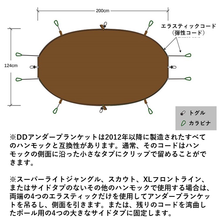 楽天市場】アンダーブランケット DDハンモック DD Underblanket
