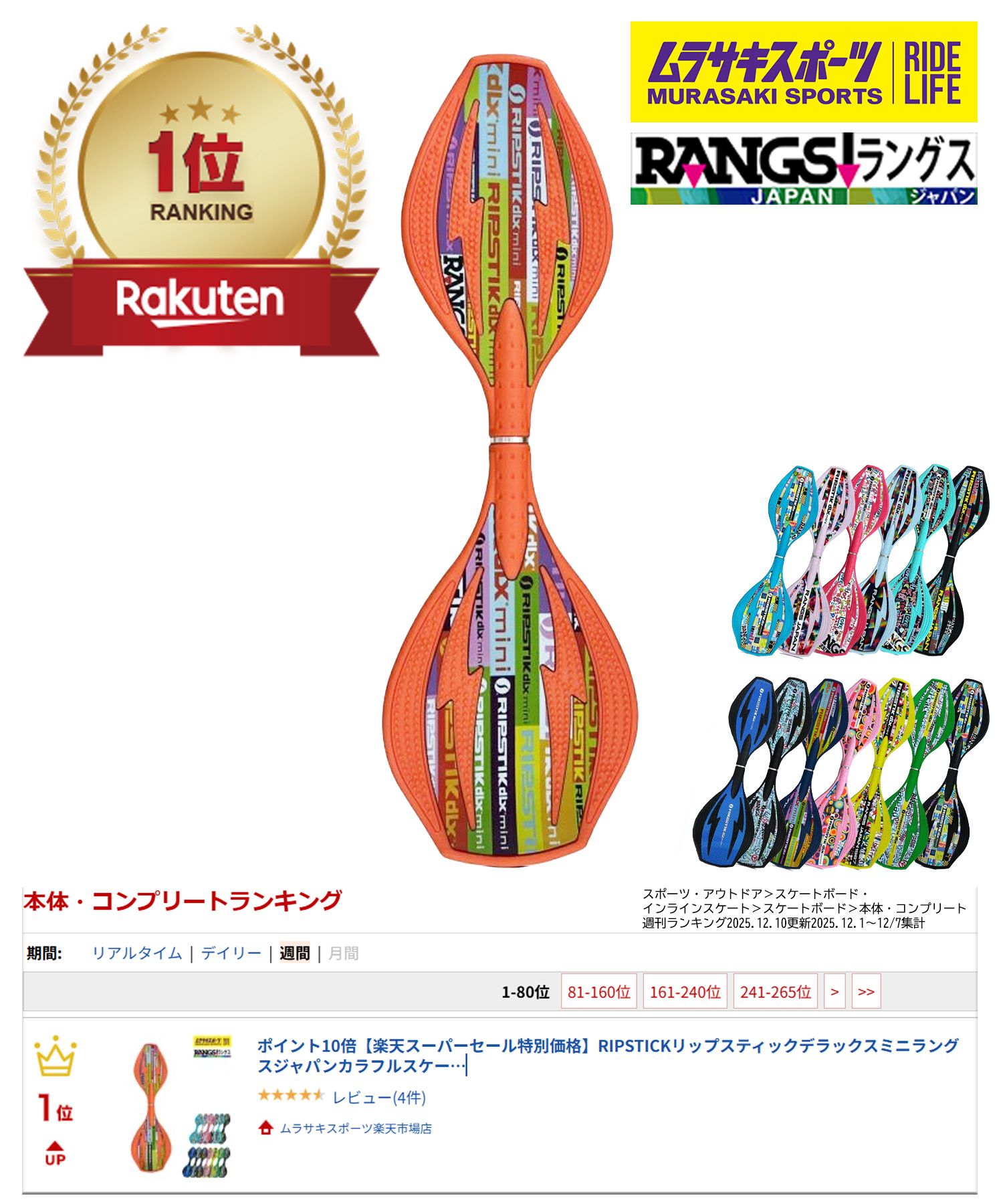 楽天市場】＼エントリーでポイントP10倍／ RIPSTICKリップスティック