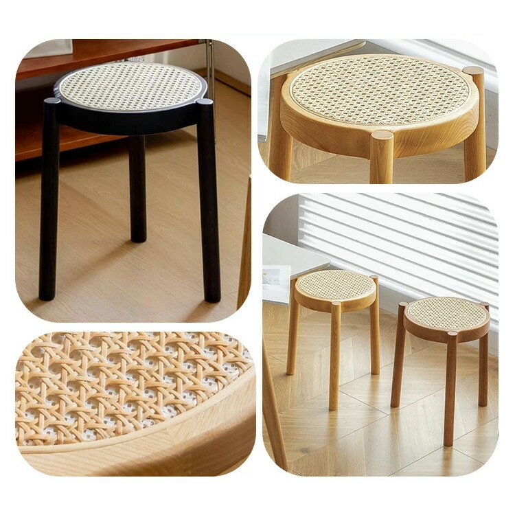 楽天市場】p8倍+2%OFF 23日迄 【3年保証】スツール スタッキング 籐