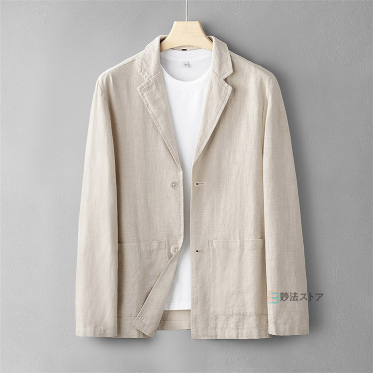 楽天市場】リネンジャケット テーラードジャケット メンズ 麻
