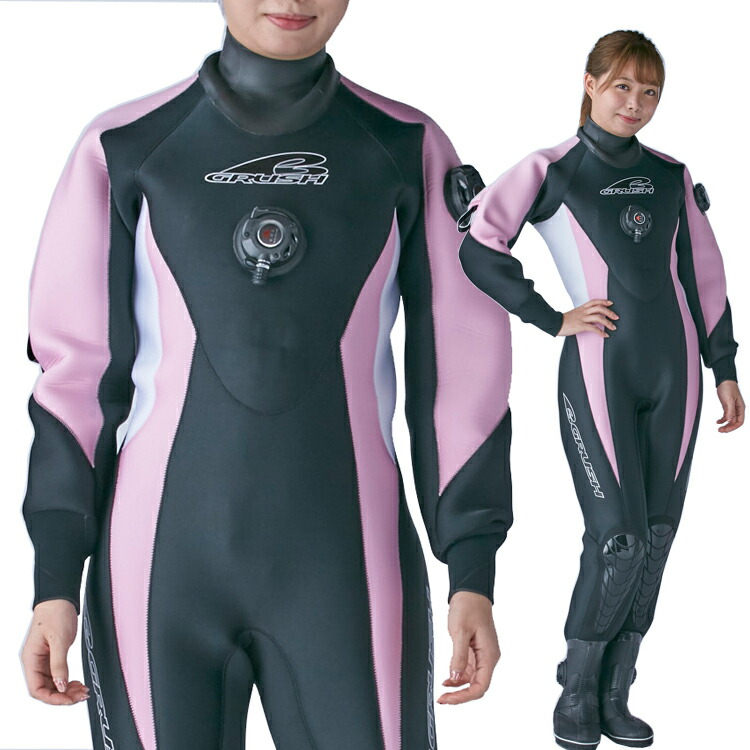 楽天市場】[ GRUSH ] ドライスーツ レディース DRY SUITS BK / PK / WT