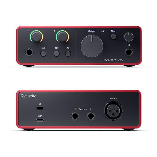 楽天市場】Focusrite オーディオ インターフェイス Scarlett Solo 4th