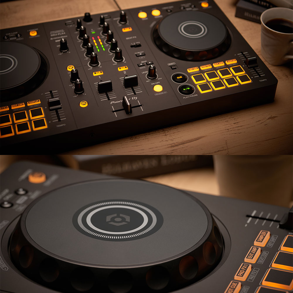 楽天市場】Pioneer DJコントローラー DDJ-FLX4 + PCスタンド + ダスト
