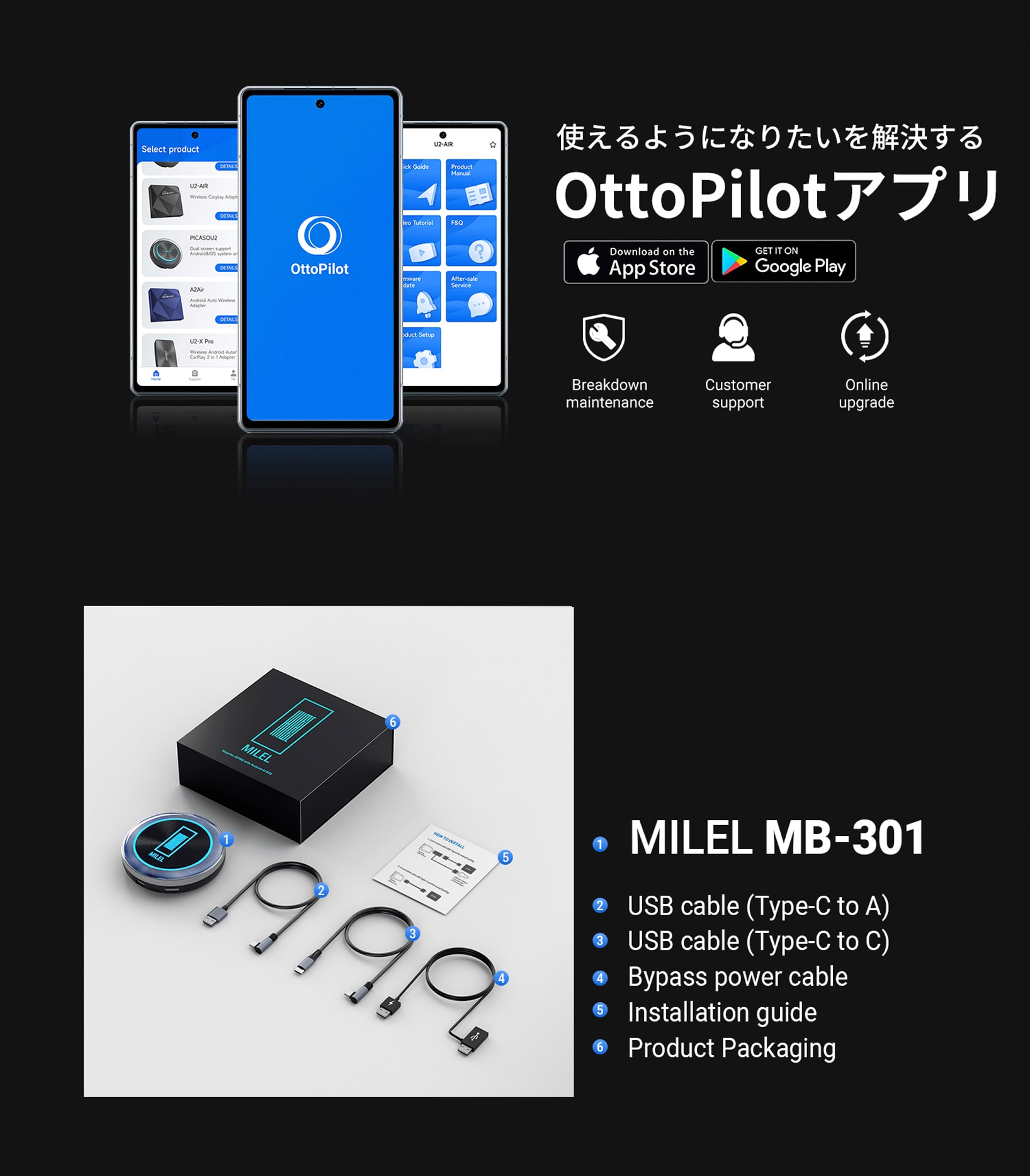 楽天市場】【お買い物マラソンセール】MILEL MB-301 Wi-Fiルーター機能