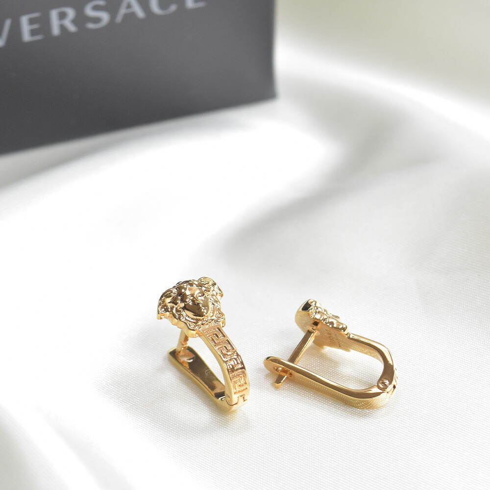 未使用級 VERSACE ヴェルサーチェ ピアス 片耳用 メデューサ ゴールド