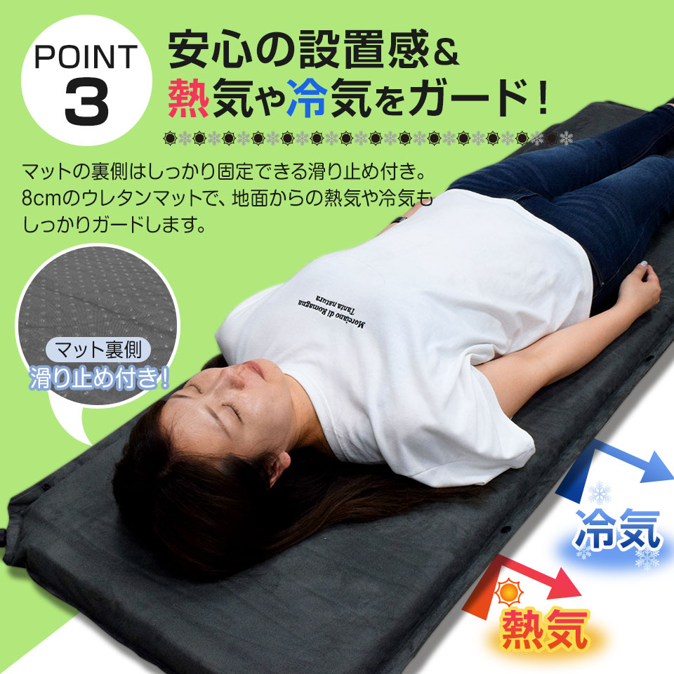 楽天市場】【期間限定☆特価】【同色2枚セット】キャンプ マット 8cm