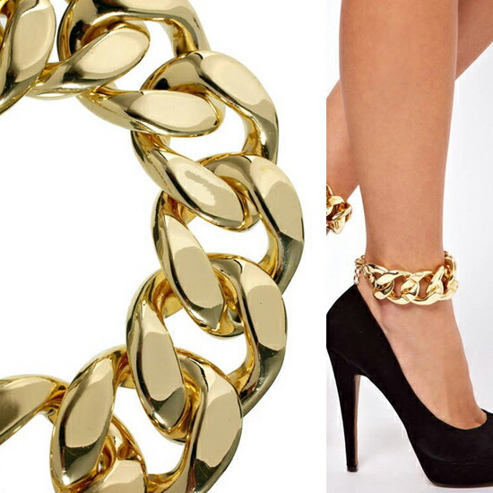 楽天市場】喜平チェーンアンクレット 太い ゴールドチェーン キヘイ