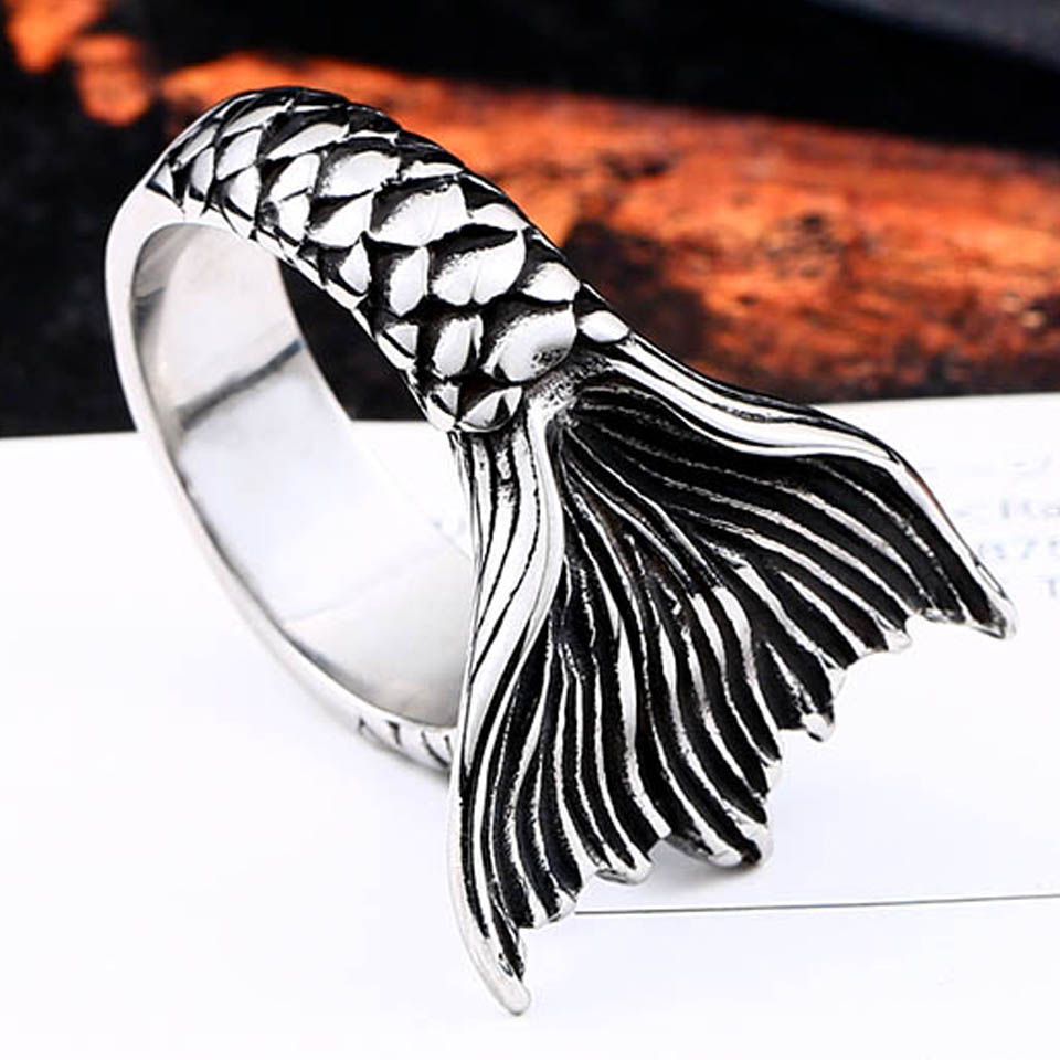 楽天市場】マーメイドテールステンレスリング（ARB011） サイズ/18号