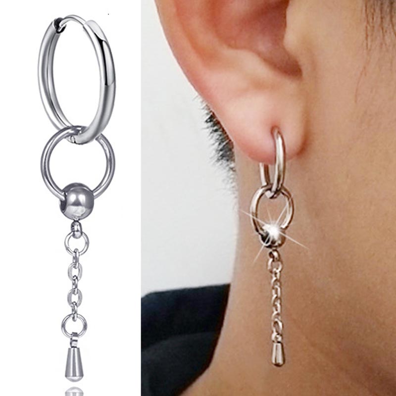 楽天市場】CBRチャーム フープピアス 1個販売 ポールリングピアス