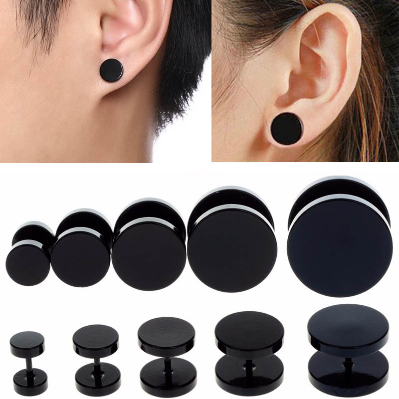 楽天市場】[ボディピアス 18G ] ブラックネイルヘッド ストレート