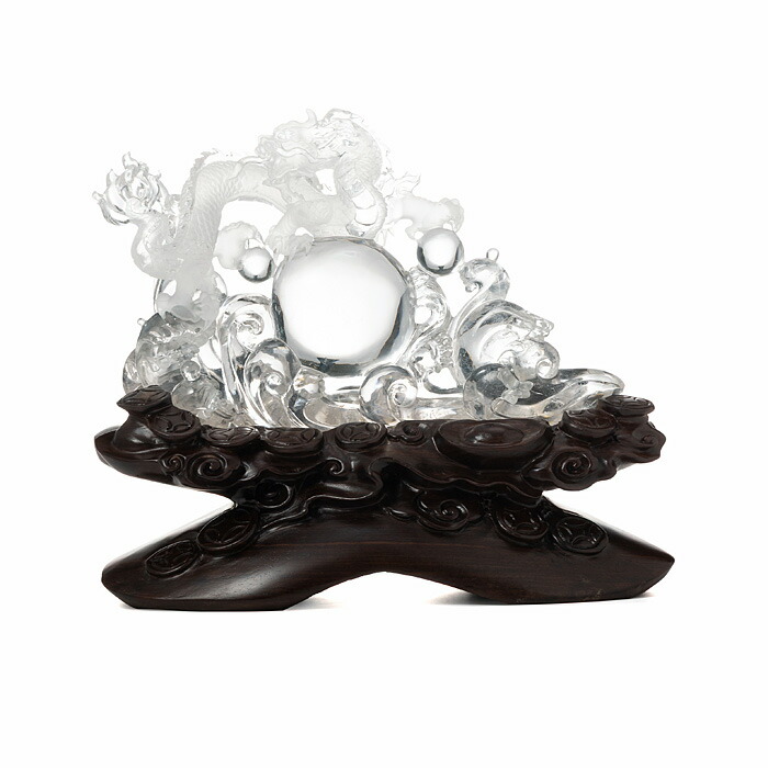 楽天市場】水晶 彫刻 龍 台付 （ブラジル産 水晶） No.92 : 神棚 神具