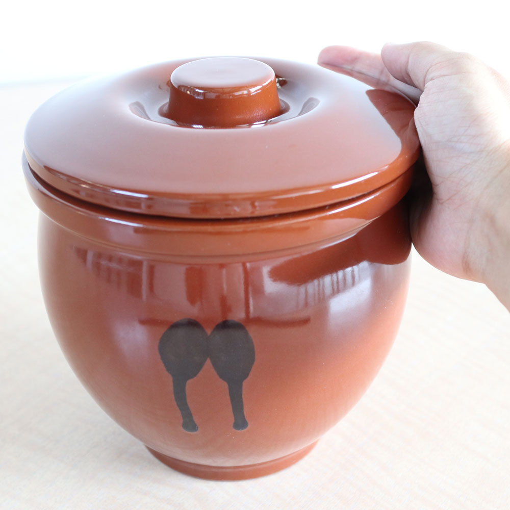 楽天市場】国産 甕(かめ) 壷 蓋付き 10合 / 1,800ml(1.8L) 常滑焼 日本