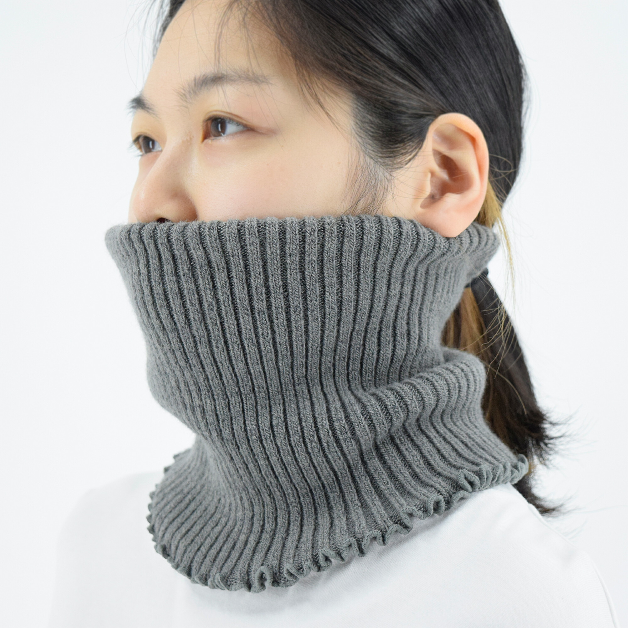 楽天市場】遠赤外線ネックウォーマー 2カラー 二重編み メンズ