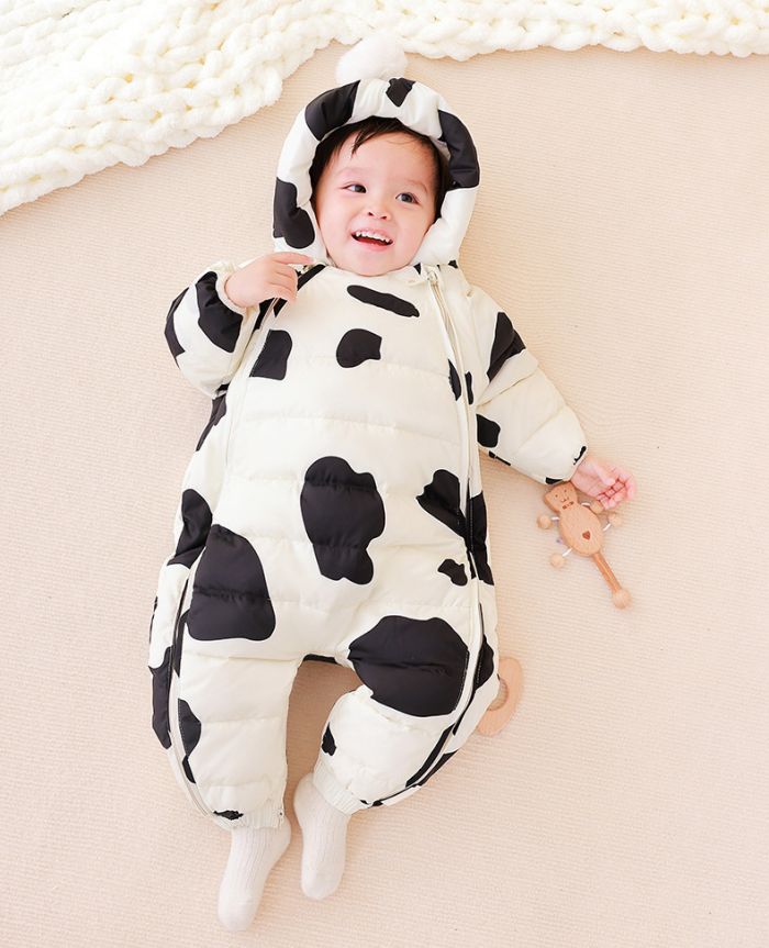 楽天市場】ジャンプスーツ ベビー カバーオール フード付き 手袋 靴