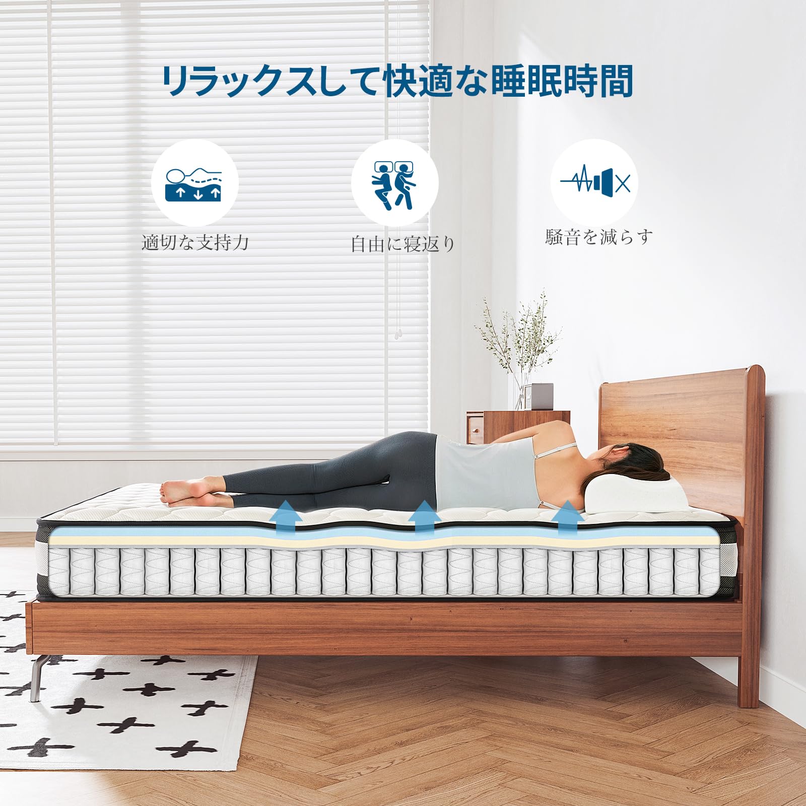 楽天市場】Inofia マットレス ダブル マットレス専門ブランド 高反発