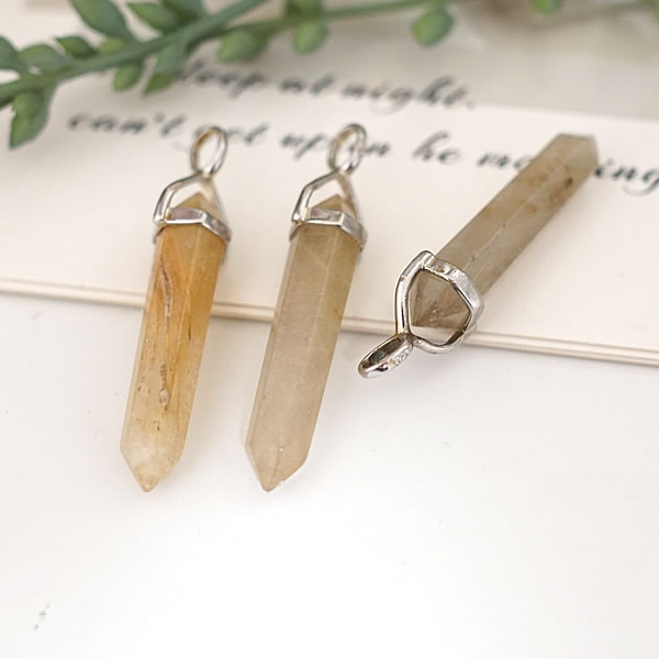 楽天市場】ルチルクォーツ ペンダント ネックレス ダブルポイント 両剣