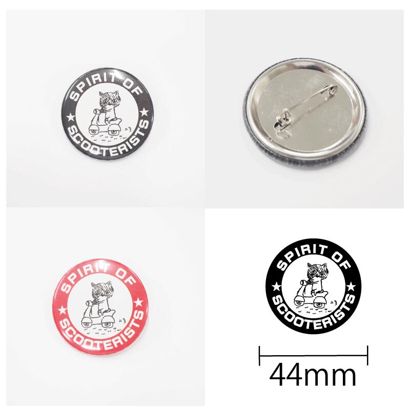 楽天市場】缶バッジ 44mm スクーターリスト scootrists キャップ 帽子