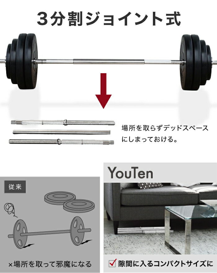 楽天市場】□2/23迄 最大1,000円OFF□ バーベル バーベルセット 40kg