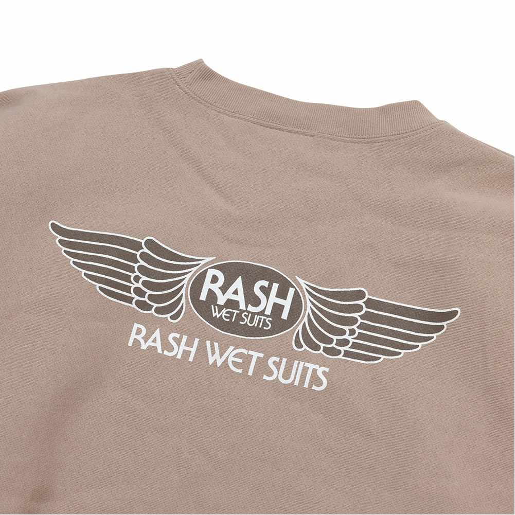 RASH WETSUITS 羽バッククルーネックスウェット ヘザーグレー XL RASH