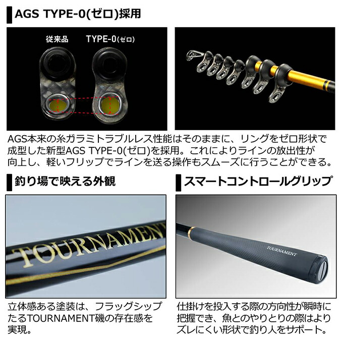楽天市場】(5)ダイワ 20 トーナメント磯 AGS 1.25-53・R (2020年モデル