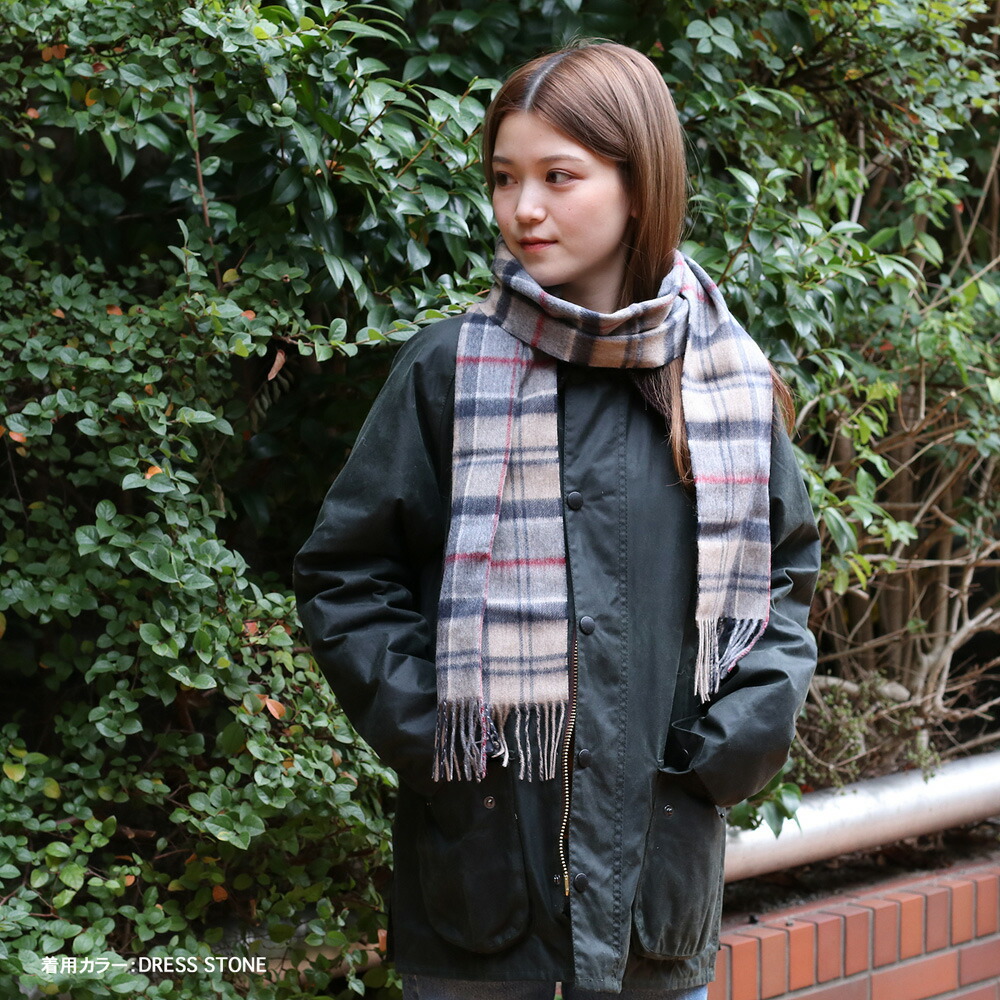 楽天市場】Barbour バブアー タータン ラムズウール カシミア スカーフ