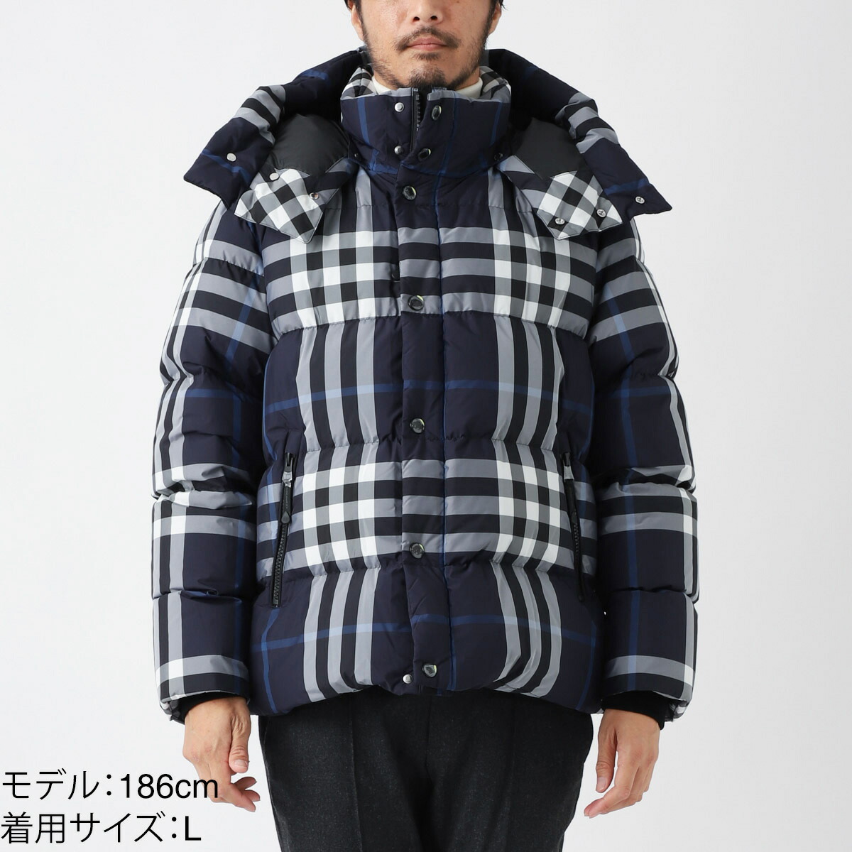 楽天市場】バーバリー BURBERRY ダウンジャケット ブルー メンズ