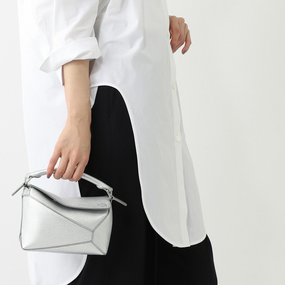 楽天市場】ロエベ LOEWE ハンドバッグ 3WAY ショルダーバッグ シルバー