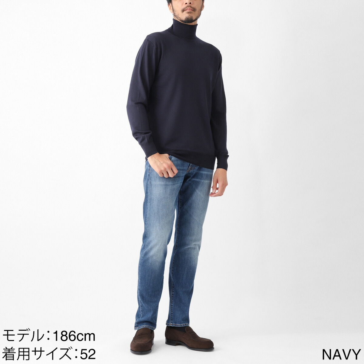 楽天市場】クルチアーニ Cruciani タートルネックニット メンズ 大きい
