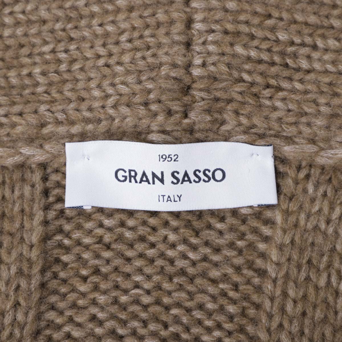楽天市場】グランサッソ Gran Sasso ショールカラーニットカーディガン