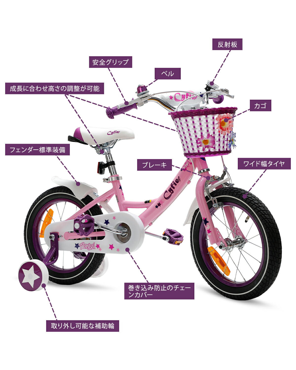 楽天市場】【マラソン期間10倍P付】 子供自転車 14インチ 16インチ 18