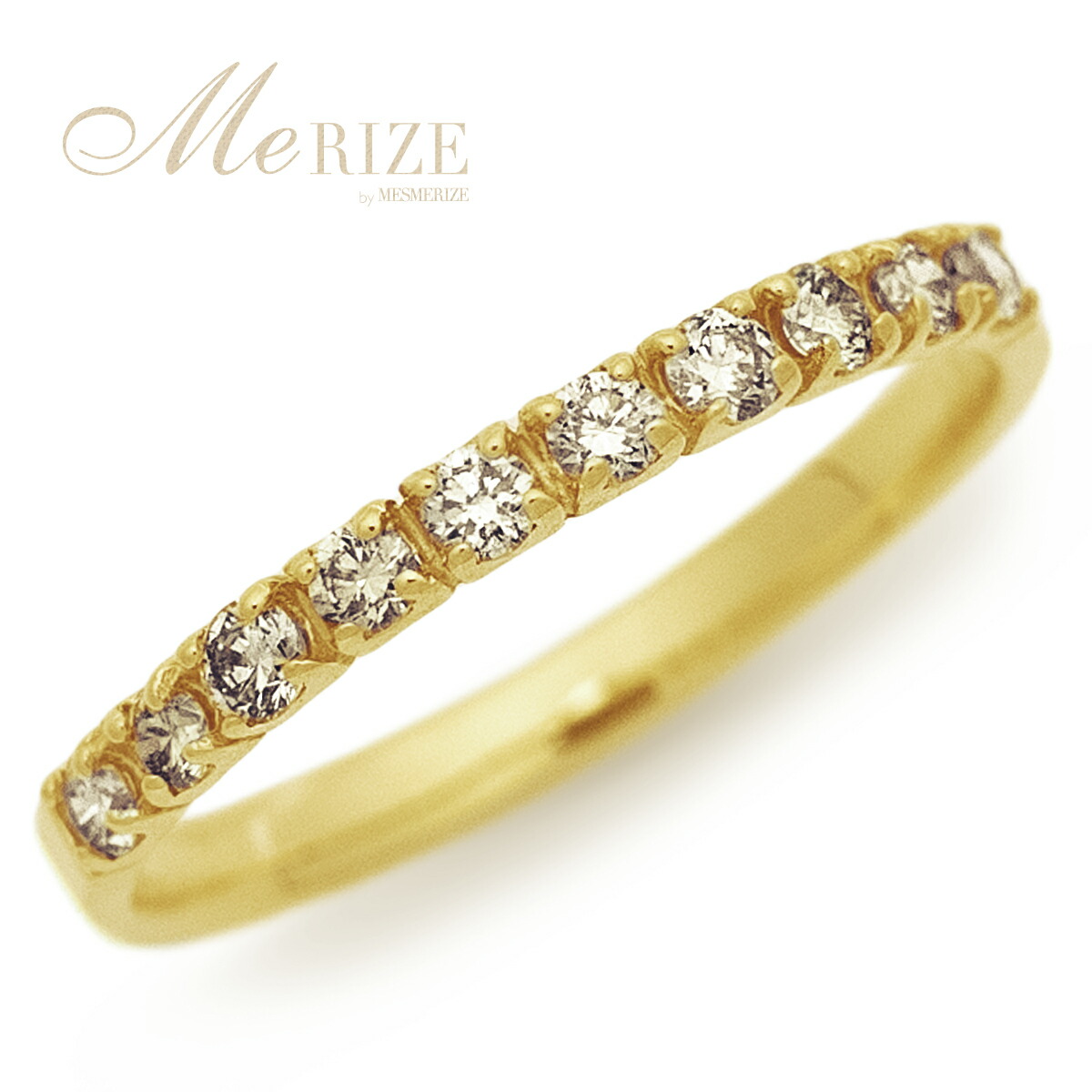 楽天市場】【超特価】天然ダイヤモンド 10石 ハーフエタニティリング