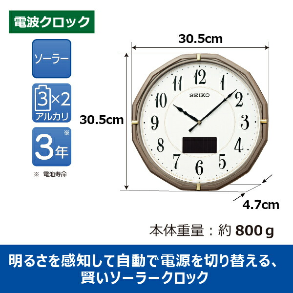 楽天市場】掛け時計 SEIKO ギフト包装無料 セイコークロック 壁掛け