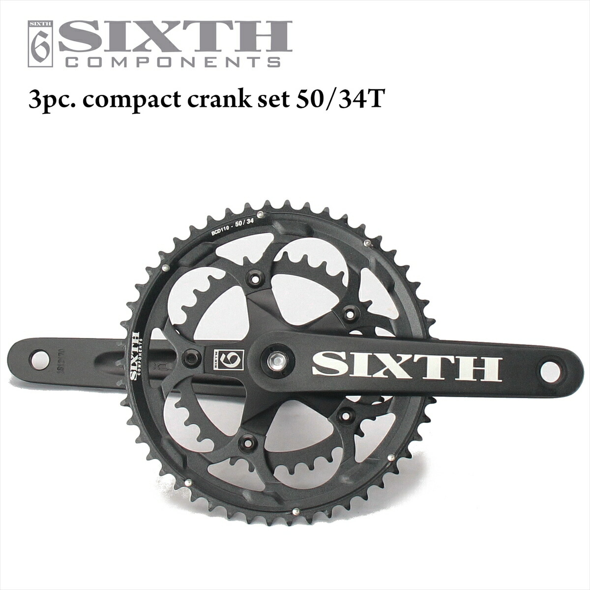 楽天市場】3ピース ダブル クランク SIXTH Components 3pc. Compact