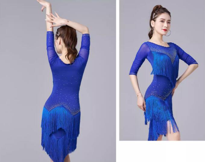 楽天市場】S~3XL ワンピース ラテンダンス衣装 社交ダンス チャチャ